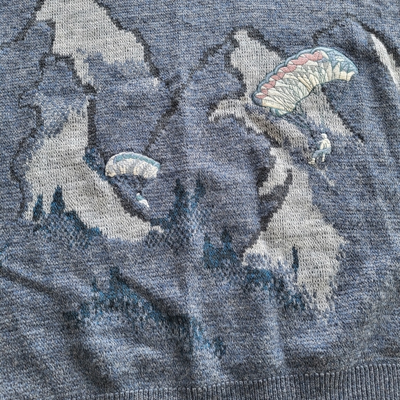 Vintage Wool Blend Mountain Parachuters Sweater - Picture 2 of 9
